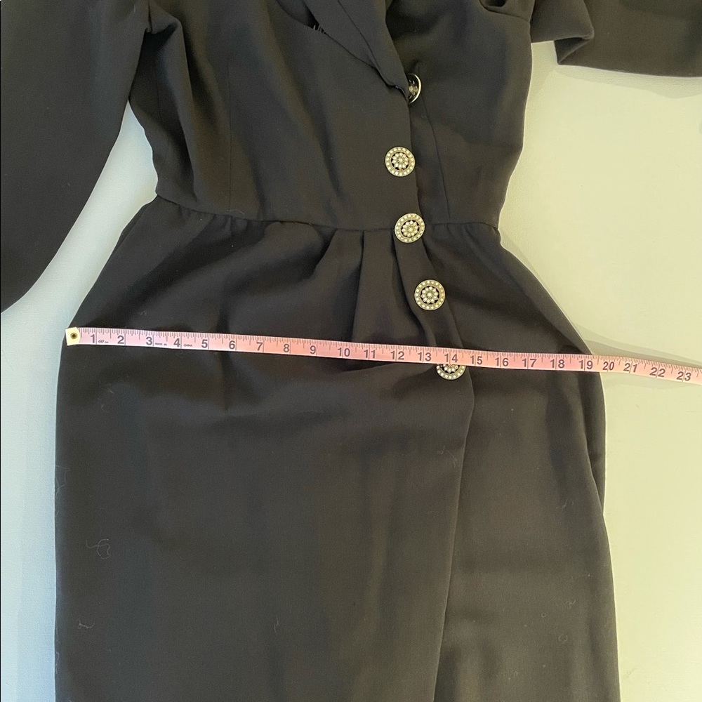VINTAGE - CAROLYNE ROEHM BLACK DRESS - Picture 8 of 13